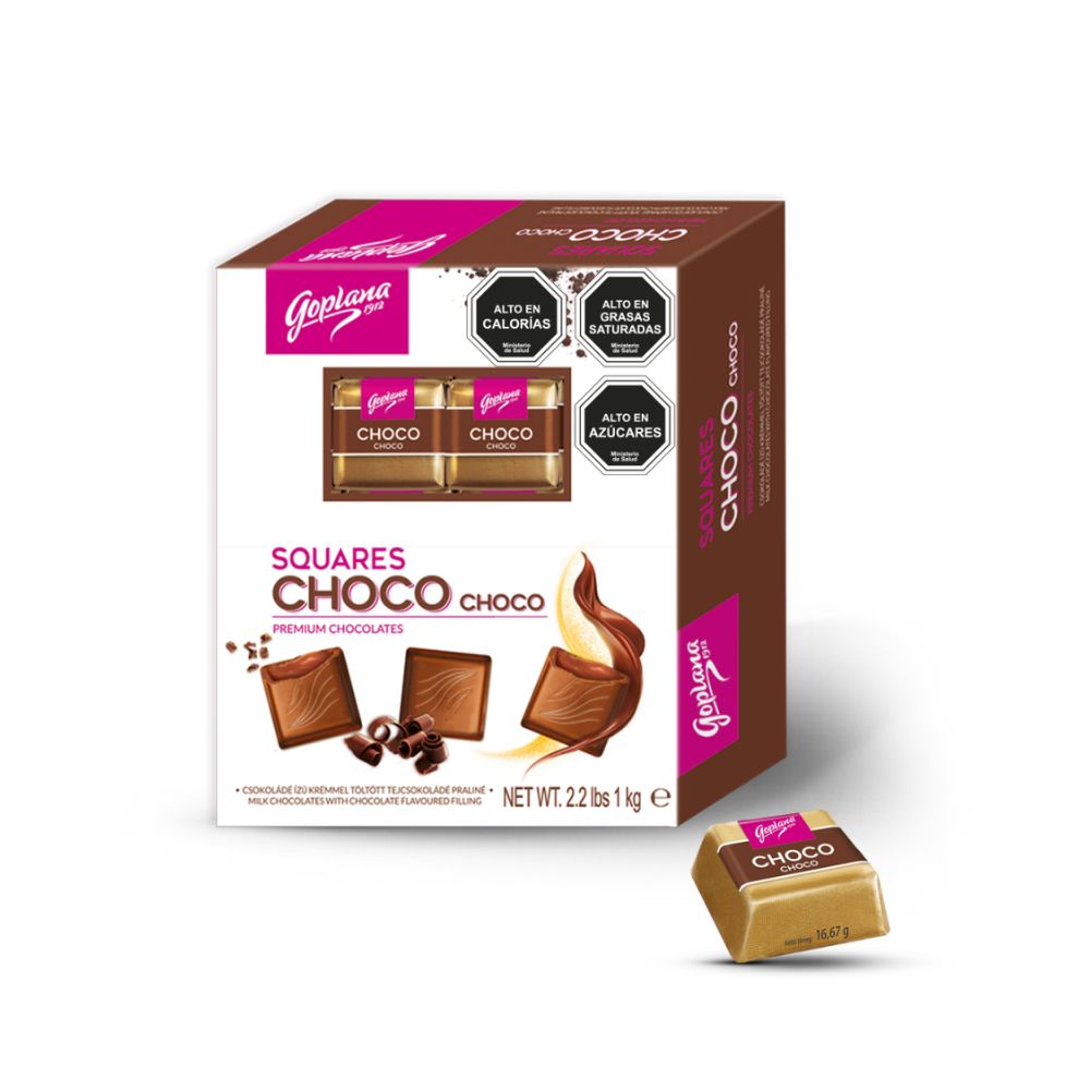Pack 4 cajas bombones Goplana 1kg Pist+café+Almen+Choco