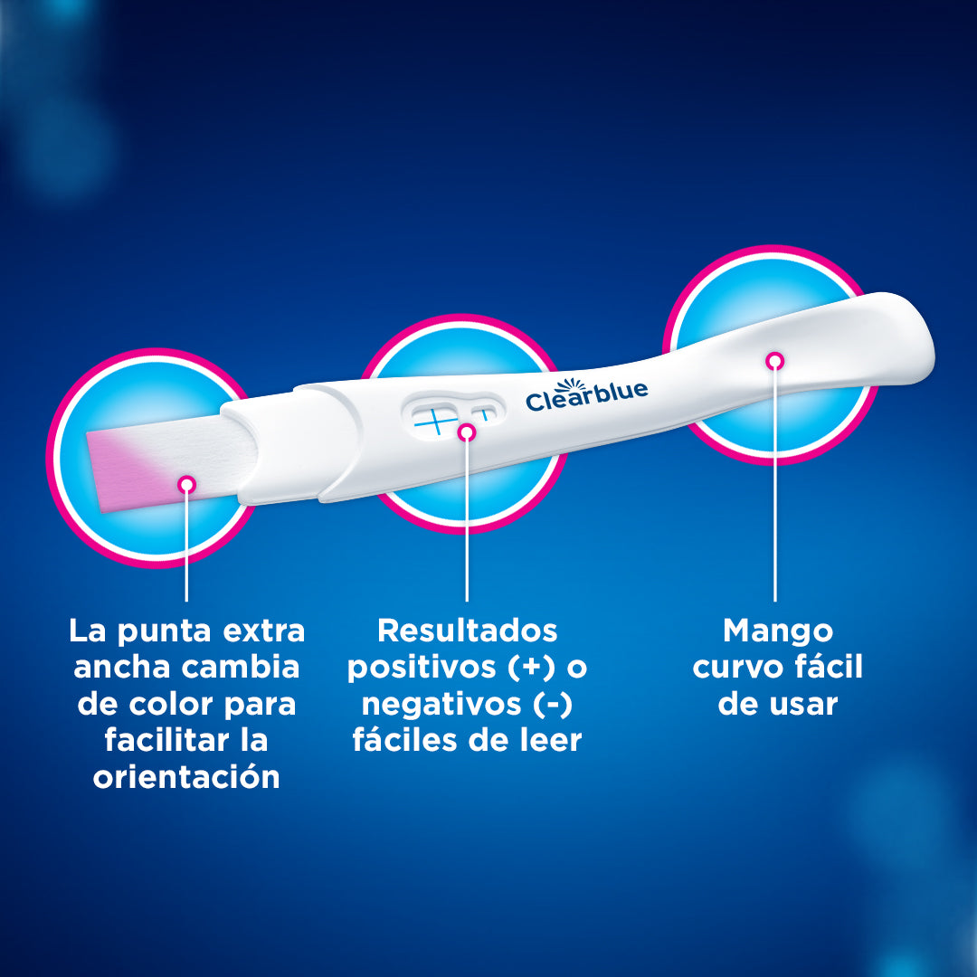 Test de Embarazo Rápido Clearblue Resultado En 1 Minuto