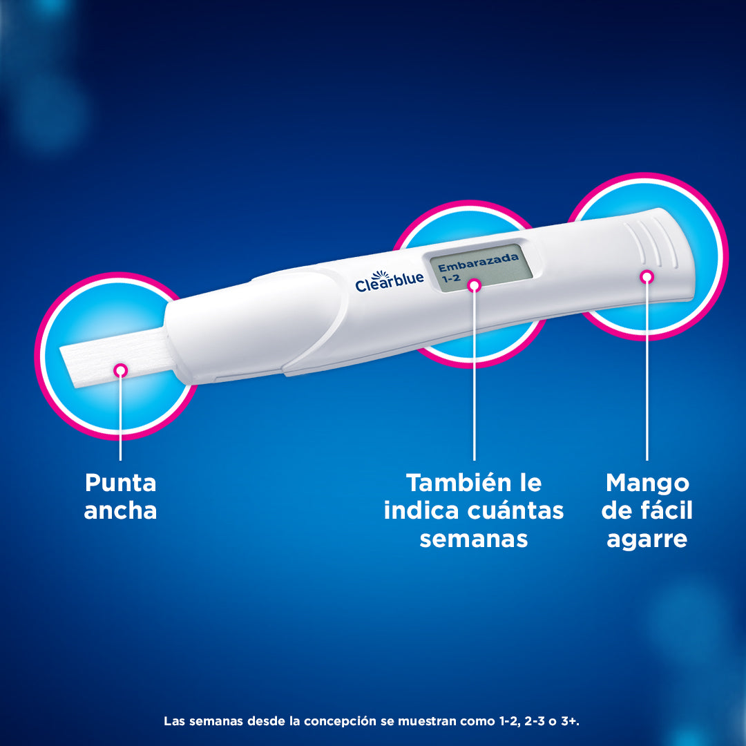 Test De Embarazo Digital Clearblue Con Indicador De Semanas