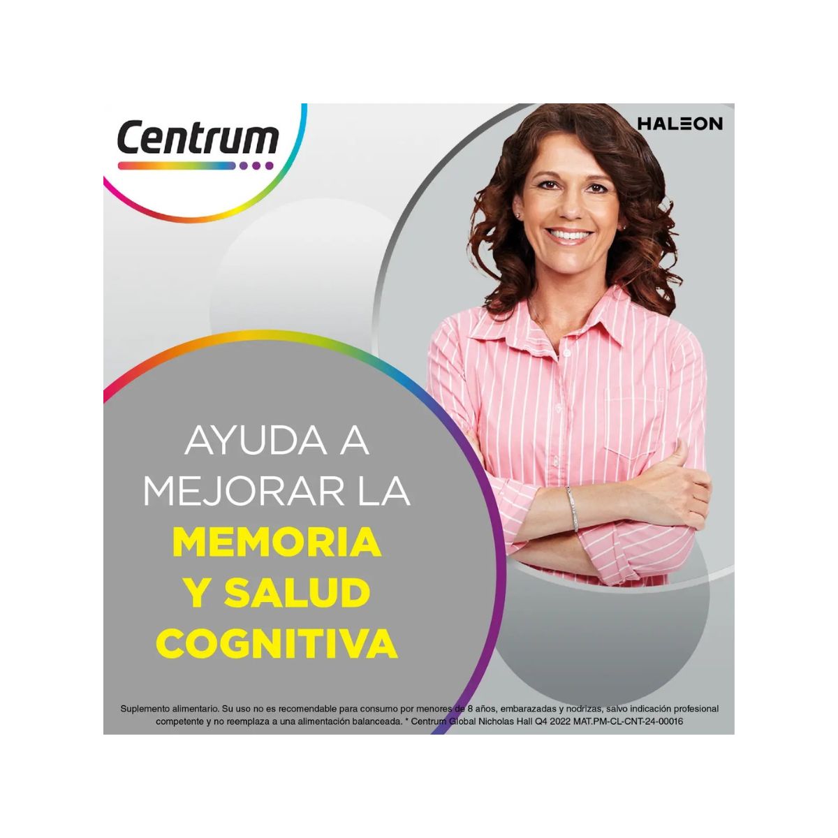 Multivitamínico Centrum Silver Mujer 60 Tabletas