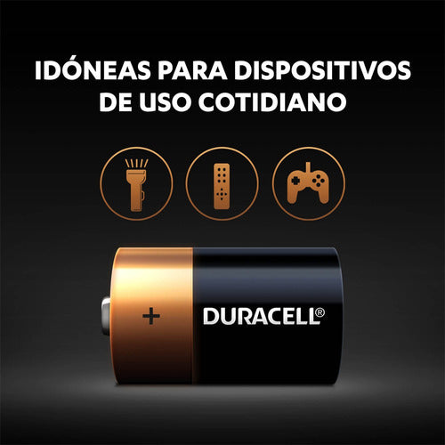 Pila Alcalina Duracell Blíster D X2