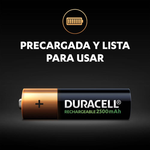 Pack Cargador Duracell +8 Pilas aa Recargables