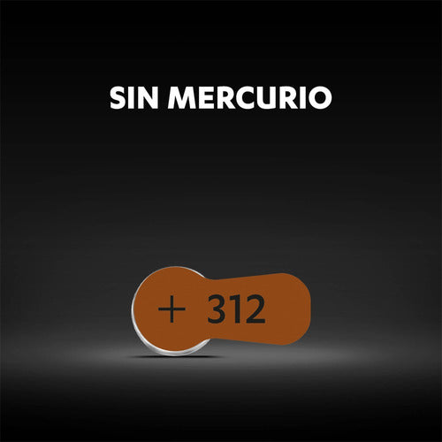 Pila Para Audífonos Duracell Tamaño 312 X6