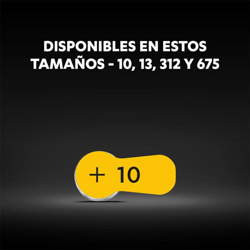 Pila Para Audífonos Duracell Tamaño 10 X6