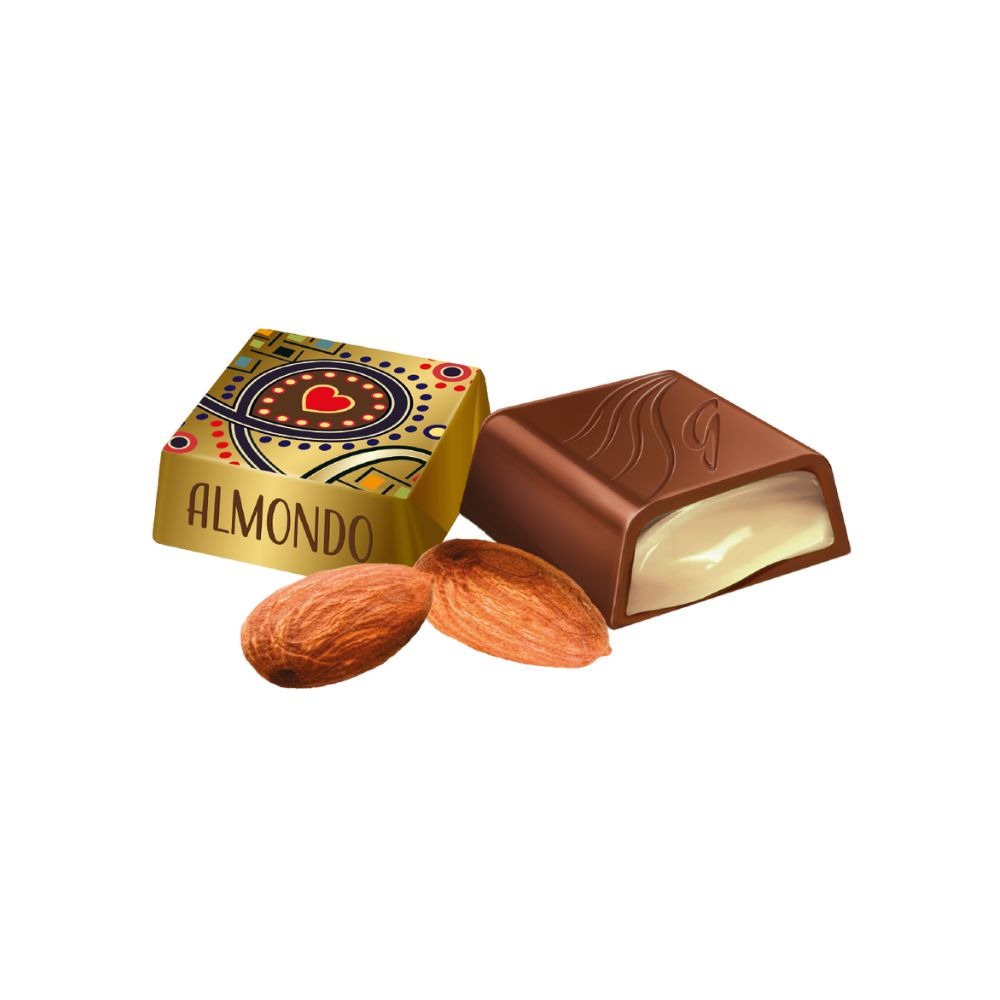 Pack 4 Cajas Chocolate Rellenos Sabor Almendra Goplana 1Kg