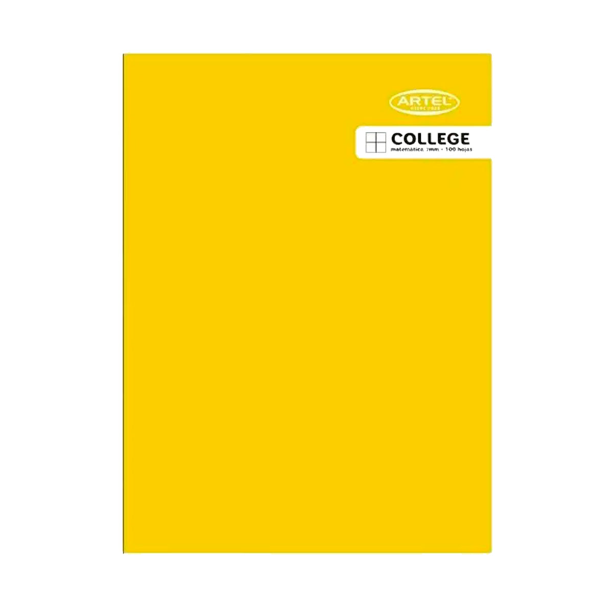 Cuaderno Artel College 100 Hojas Matemáticas 7mm 10 Unidades