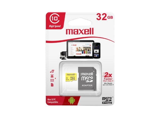 Micro Sdhc Maxell 32gb Clase 10