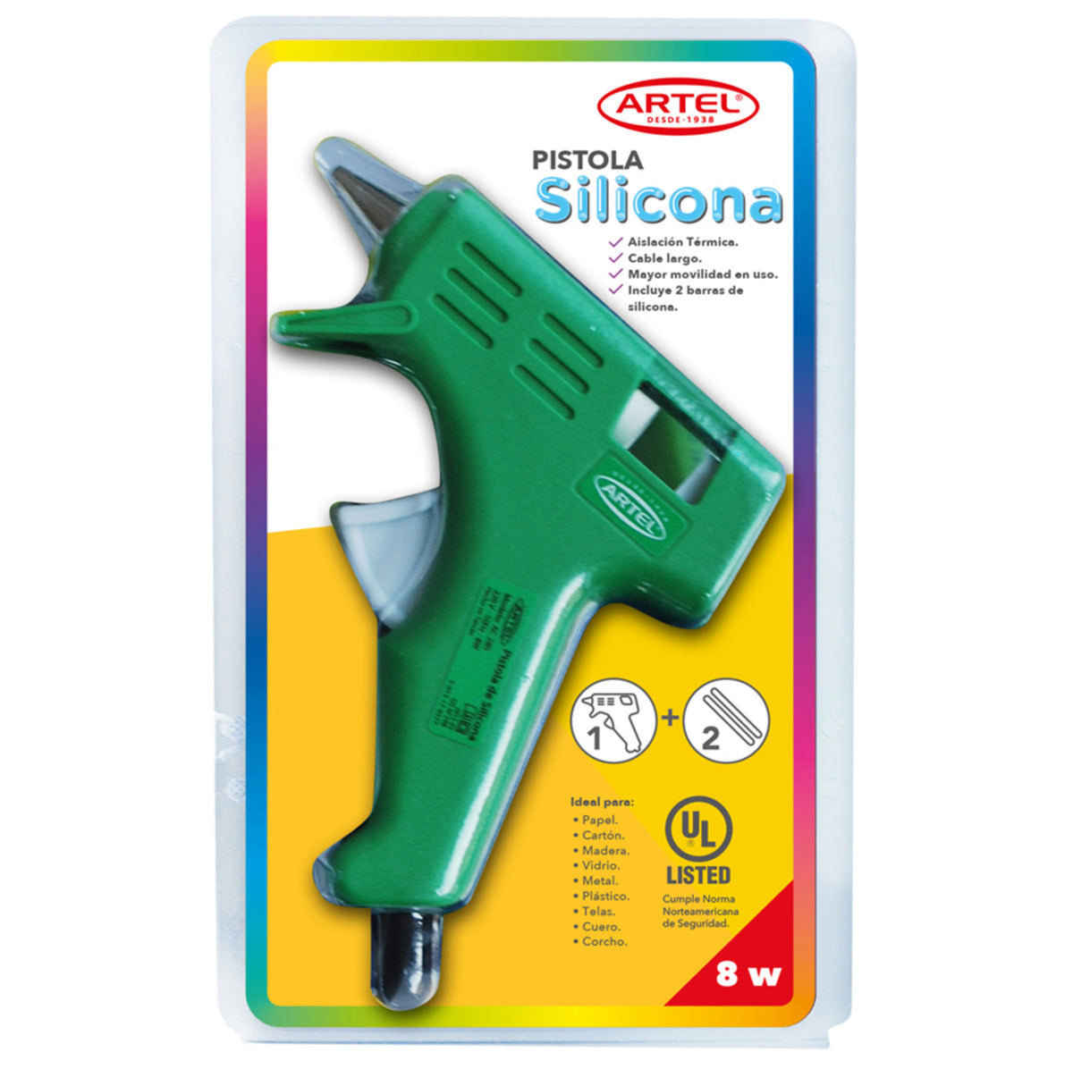 Pistola Silicona Artel Verde