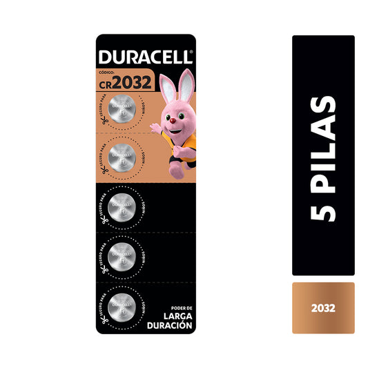 Pila Botón Duracell Cr2032 Tira x 5 Unidades