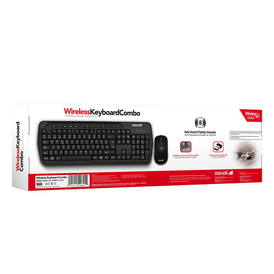 Combo Teclado Mouse Inalámbrico Maxell wrbc-200wls