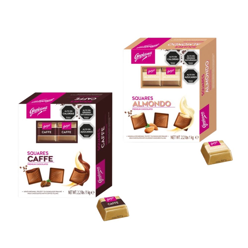 Pack Chocolates Bombón  Goplana Cafe 1 kg + 1  Almendra 1Kg