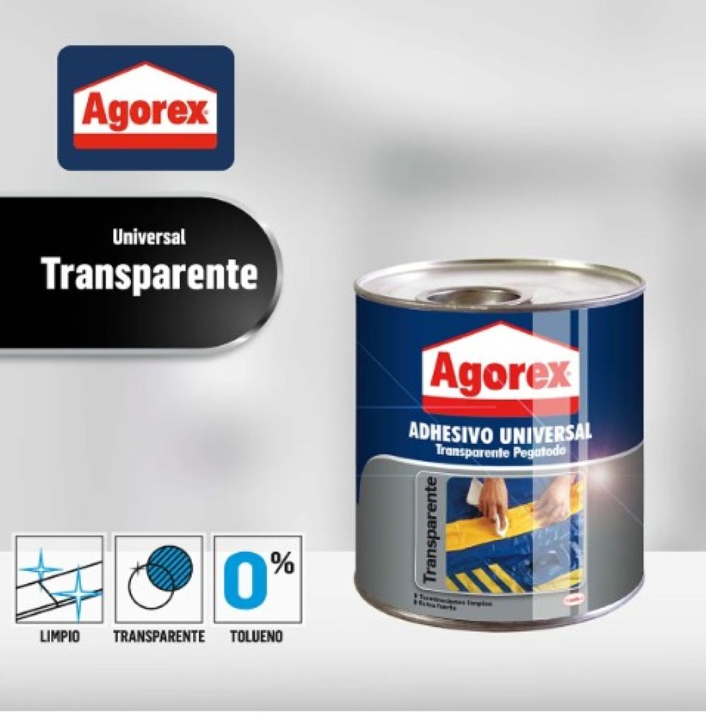 Adhesivo Universal Agorex Pegatodo Transparente 750cc