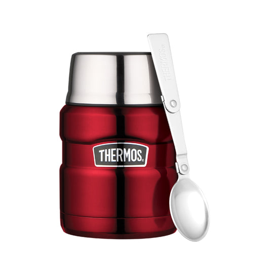 Termo de comida Thermos King 470ml acero inoxidable rojo