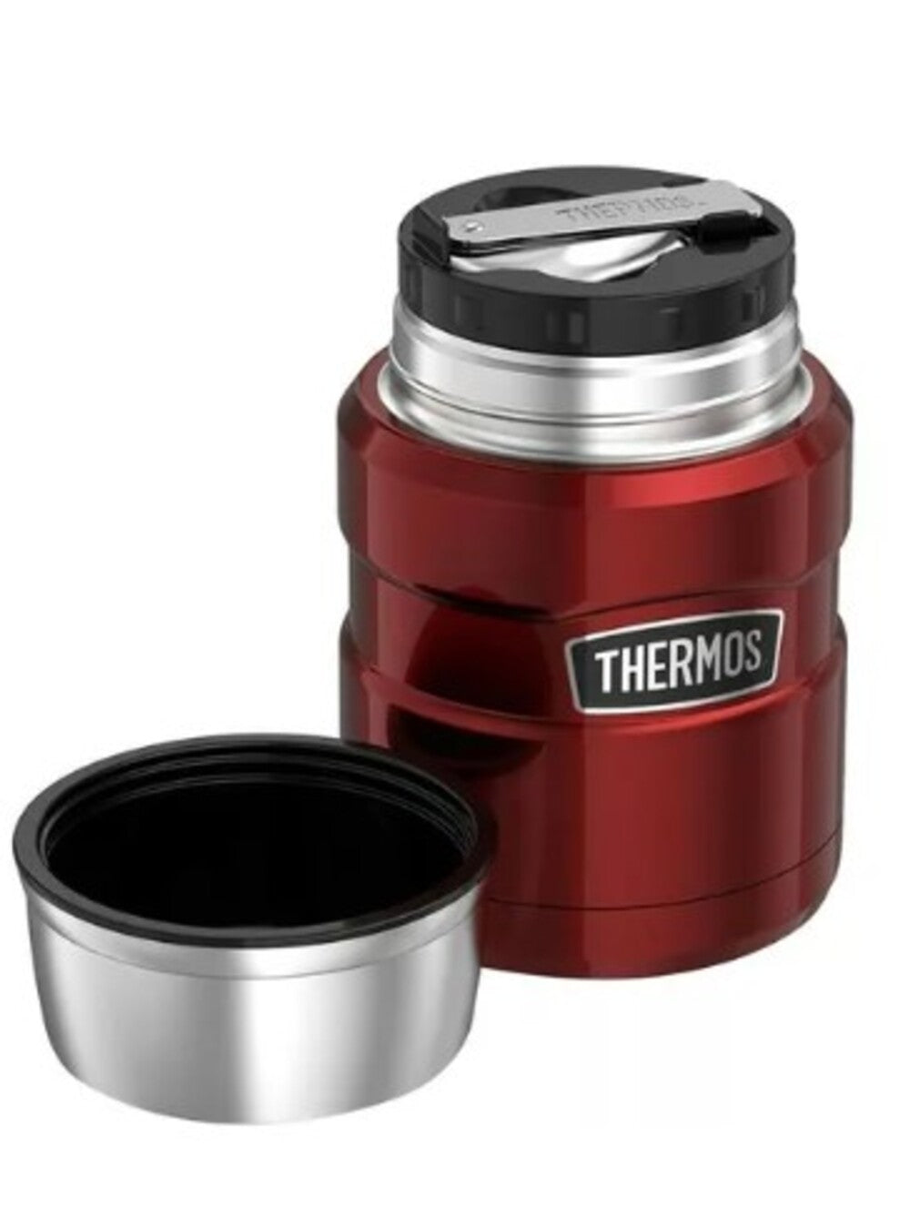 Termo de comida Thermos King 470ml acero inoxidable rojo