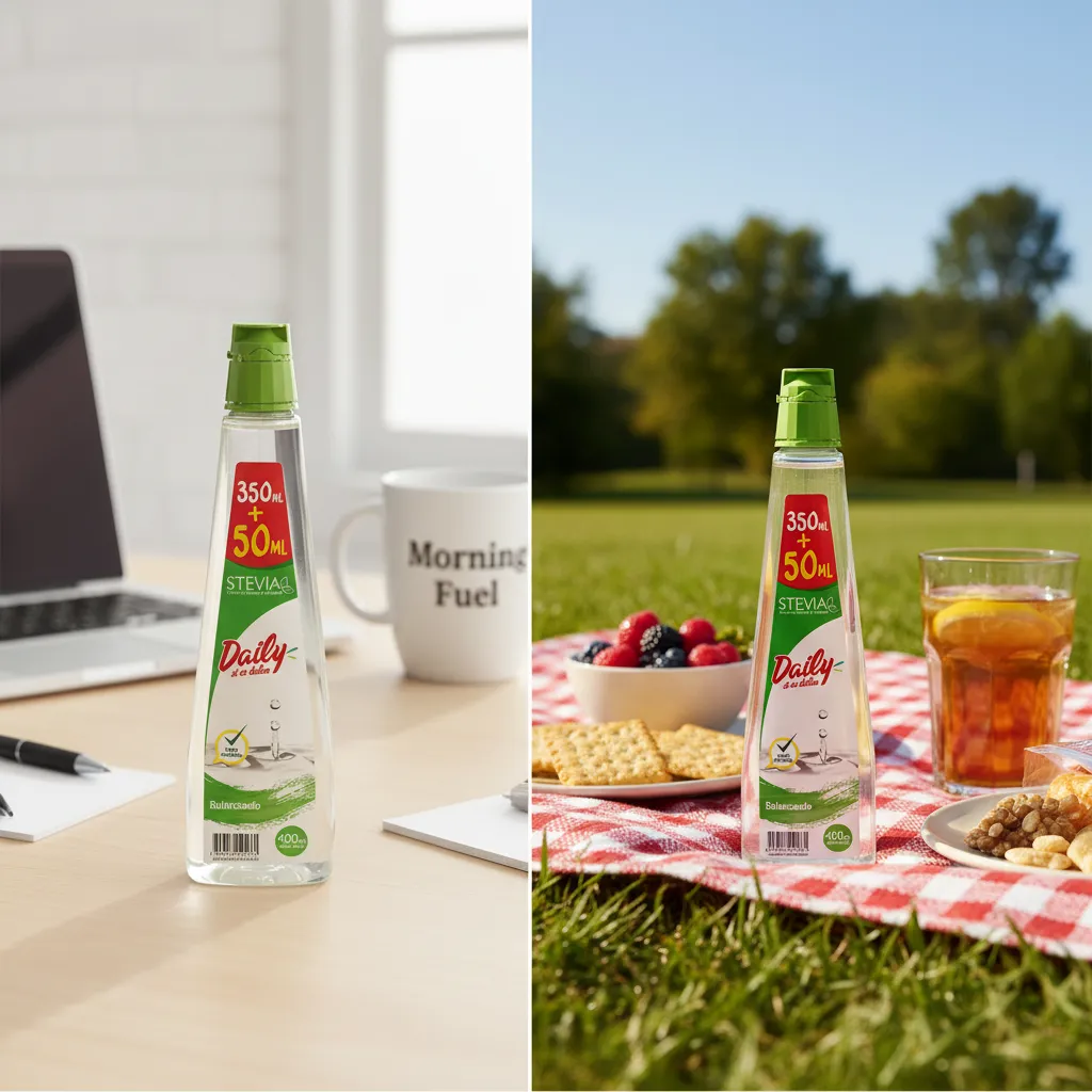 Endulzante Stevia Daily 350ml+50ml 1 Ud