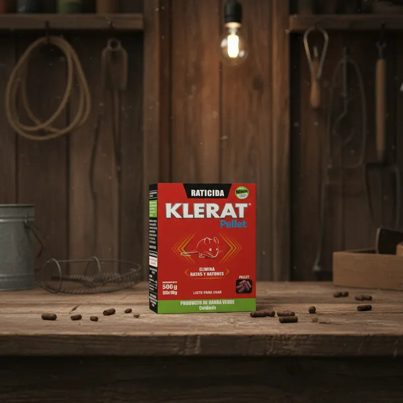 Raticida Ratones Klerat pellet x 500g