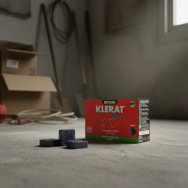 Raticida Ratones Klerat Bloque 25x20g (500g)