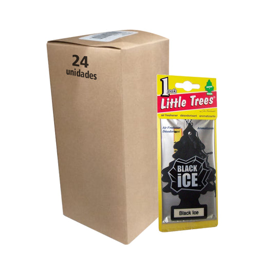 Pack 24 Pinos Aromáticos Little Trees Aroma Black ice