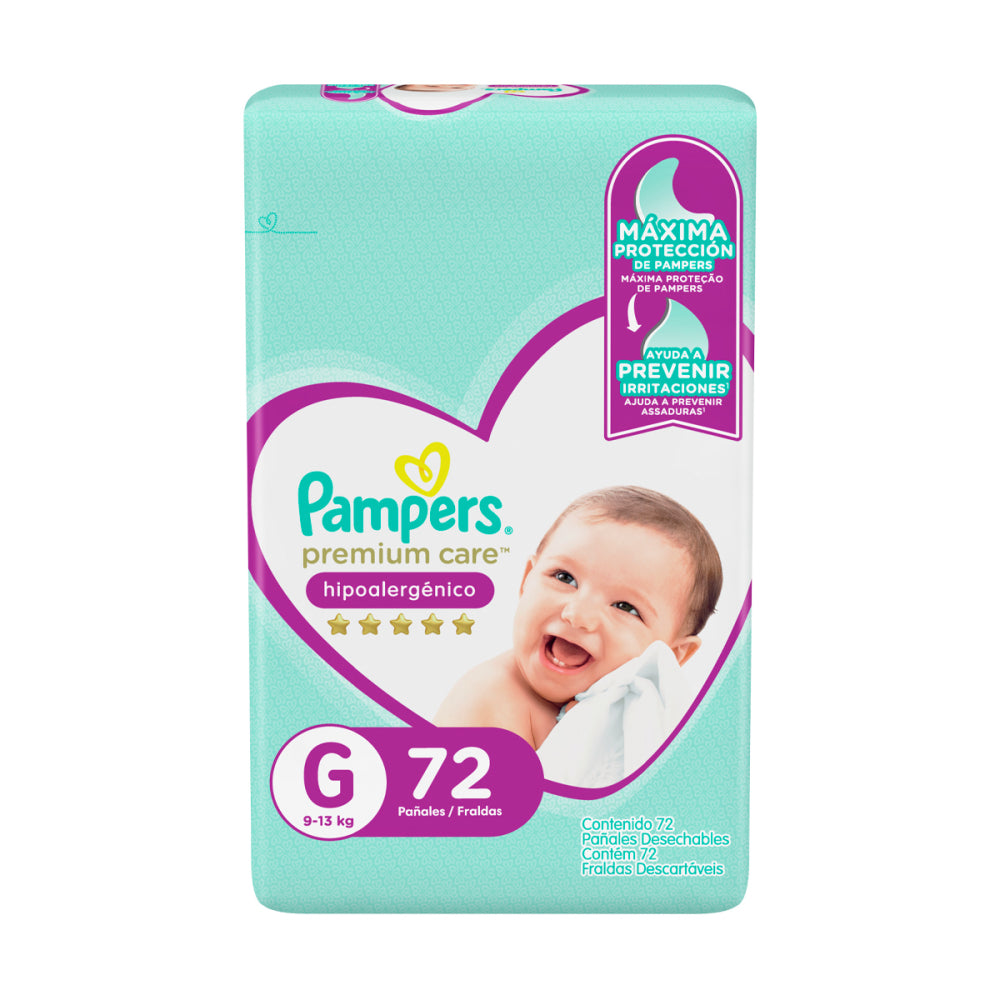 Pampers Pañal Premium Care G x72 Uds