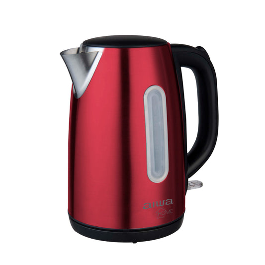 Hervidor Eléctrico Aiwa Acero Inoxidable 1.7L Rojo