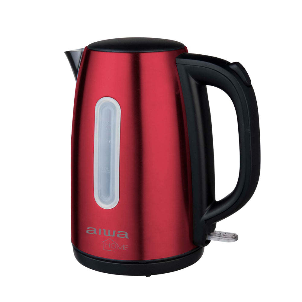 Hervidor Eléctrico Aiwa Acero Inoxidable 1.7L Rojo