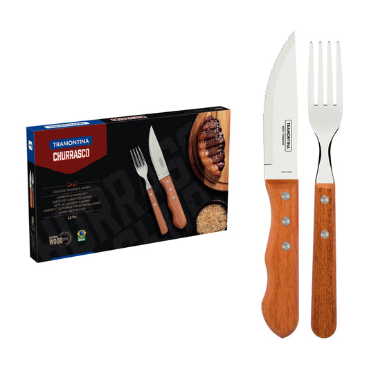 Juego De Cubiertos Tramontina Churrasco 12 Piezas