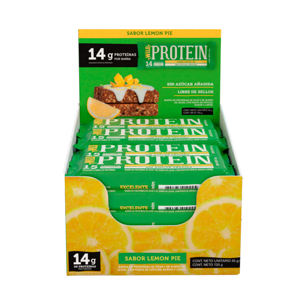 Wild Protein Lemon Pie 14gr 16 unidades