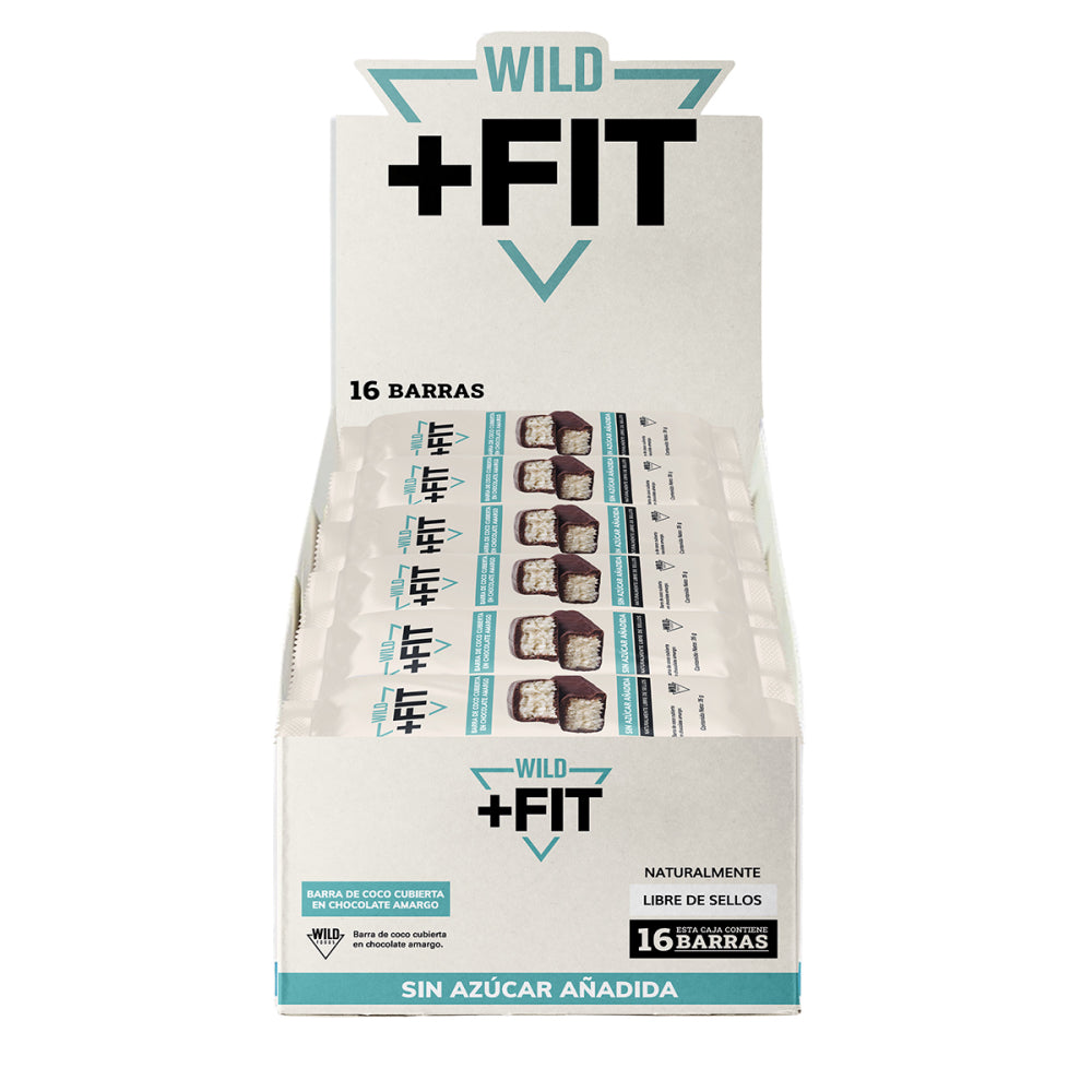 Wild + Fit  Barritas Snack Saludable Coco x16ud