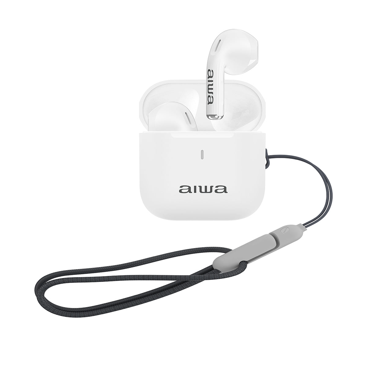 Audífonos Bluetooth Aiwa Caja De Transporte Blanco