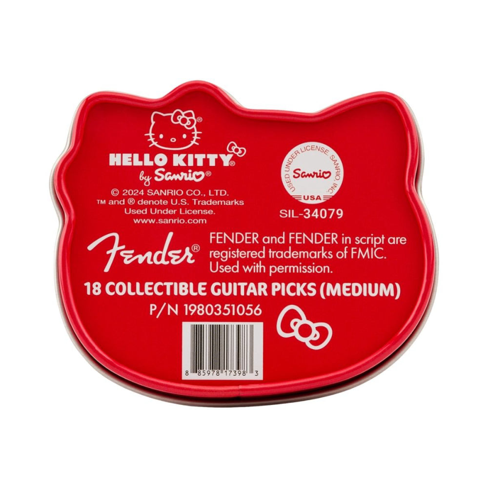 Estuche de púas Hello Kitty Fender x18 unid.