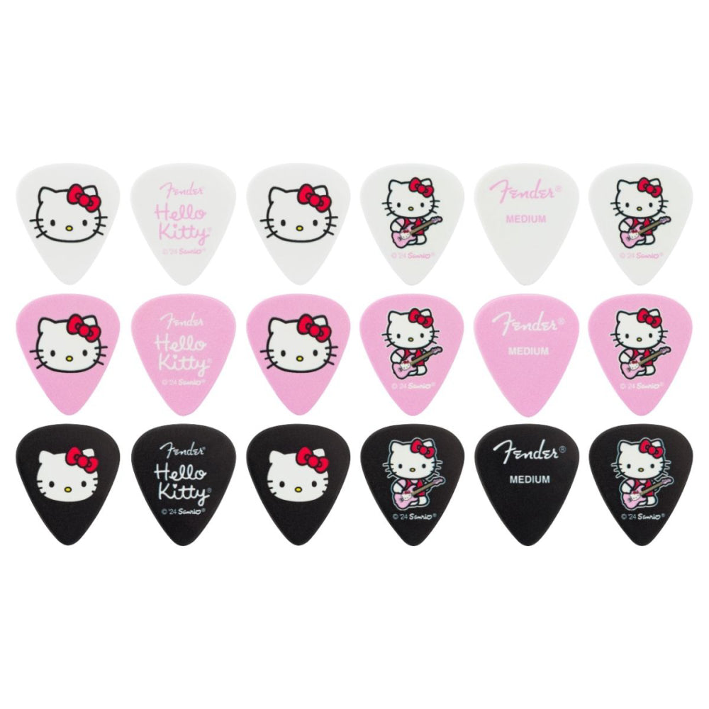 Estuche de púas Hello Kitty Fender x18 unid.