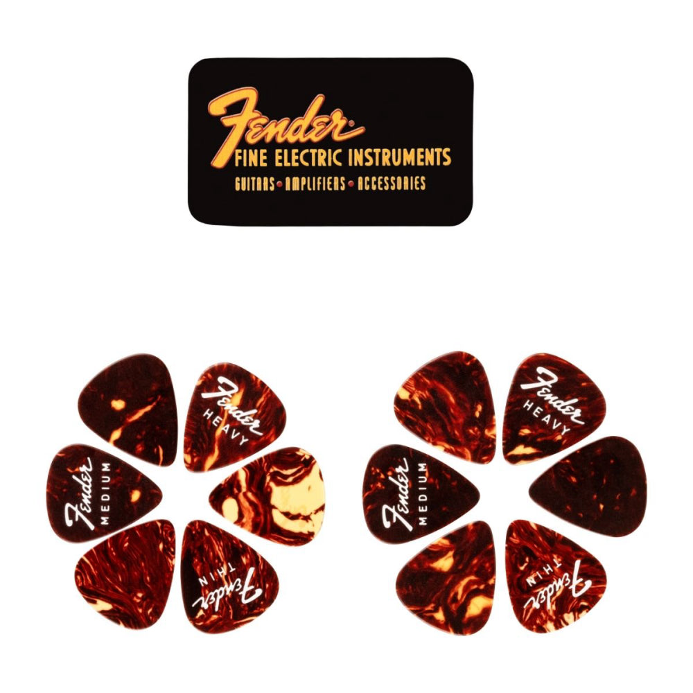Set De Púas Fender 12 Unid. Grosores Mixtos