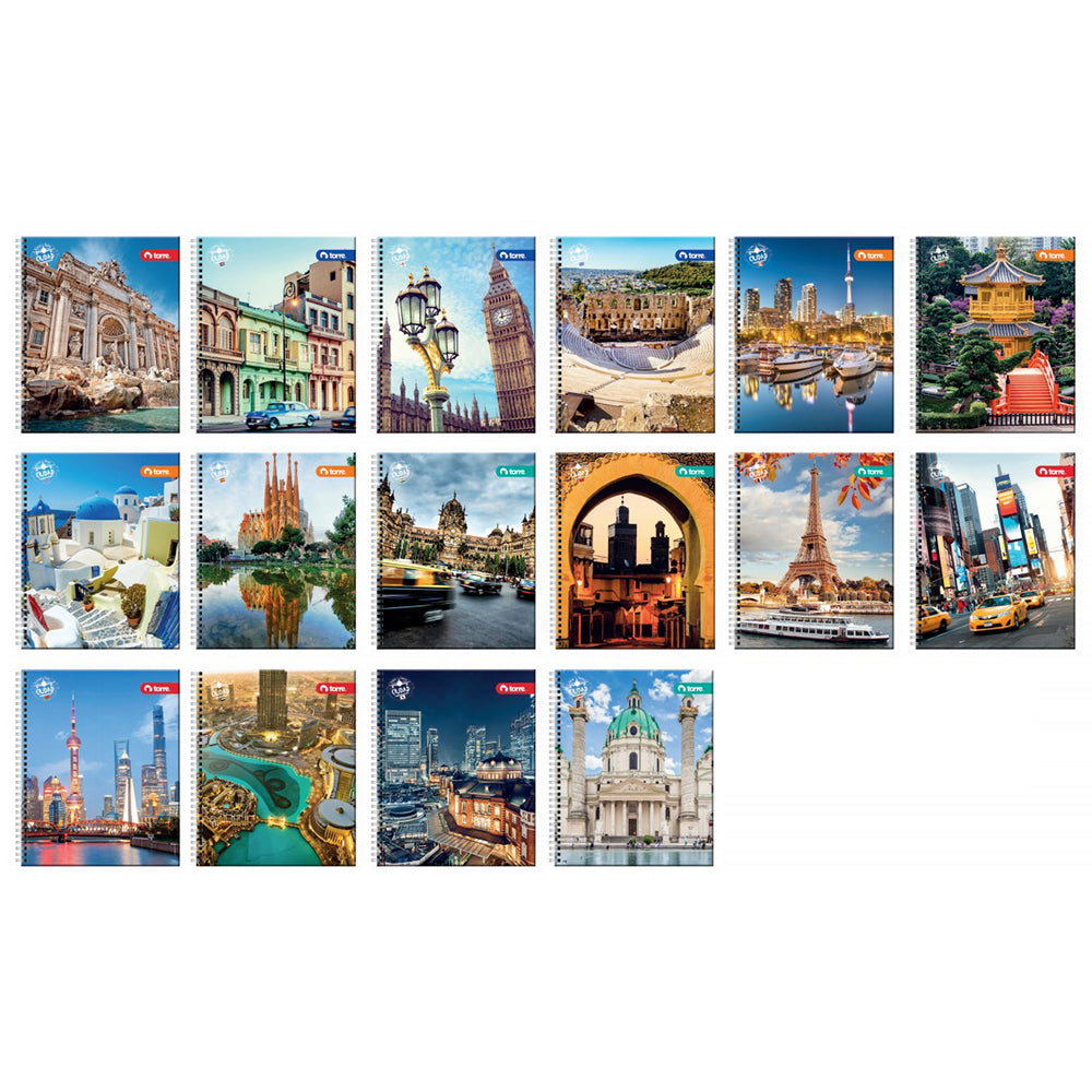 Pack 10 Cuadernos Torre Universitario Clásico Ciudad