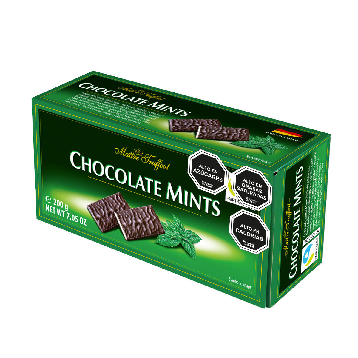 Estuche Chocolate Mints Maitre Truffout 200g