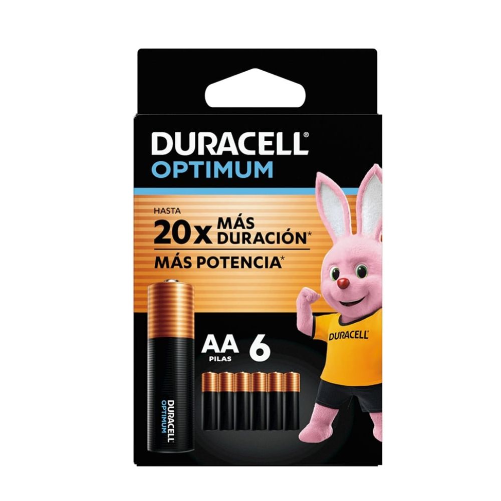 Pila alcalina Duracell optimum blíster AAx6