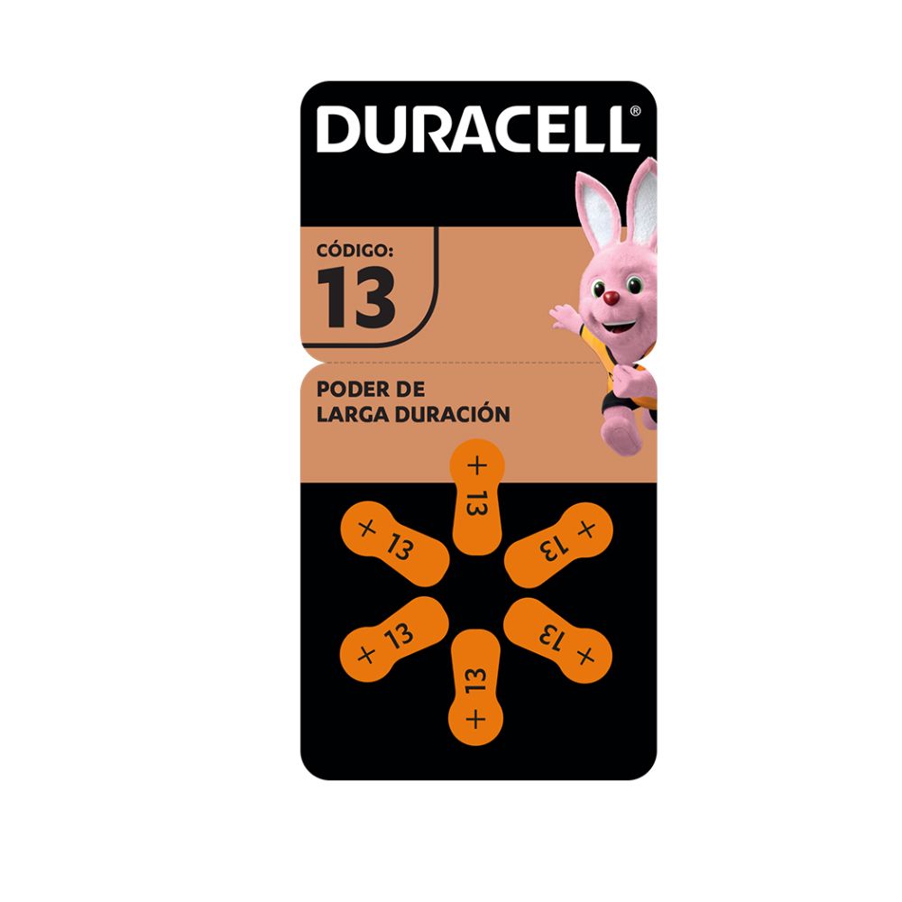 Pila Para Audífonos Duracell 13 X6
