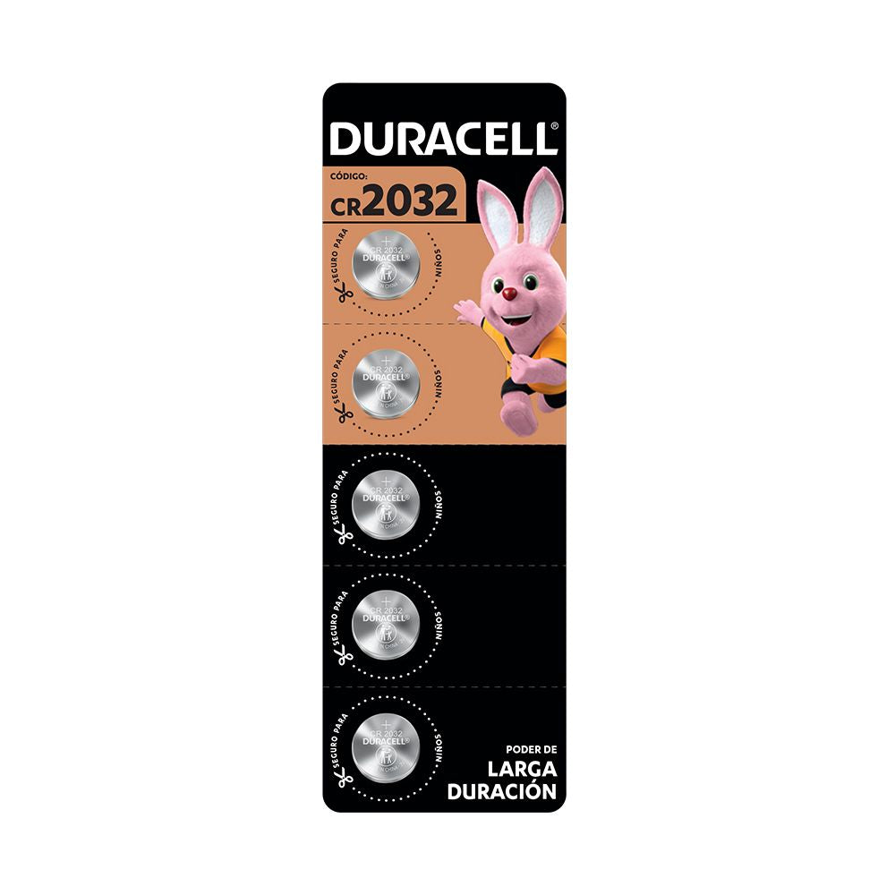 Pila Botón Duracell Cr2032 Tira x 5 Unidades