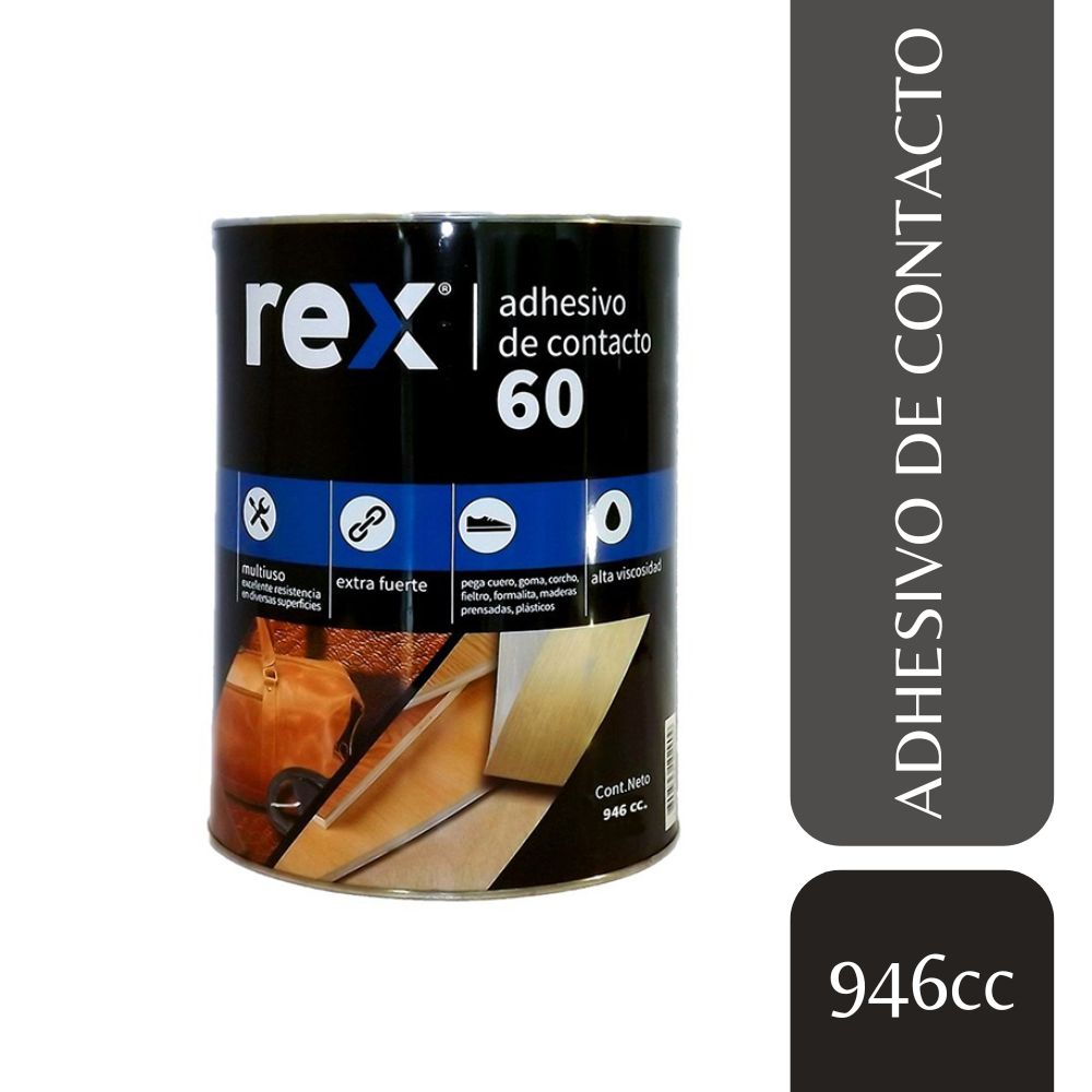 Adhesivo de Contacto Rex 60, Tarro 946 cc