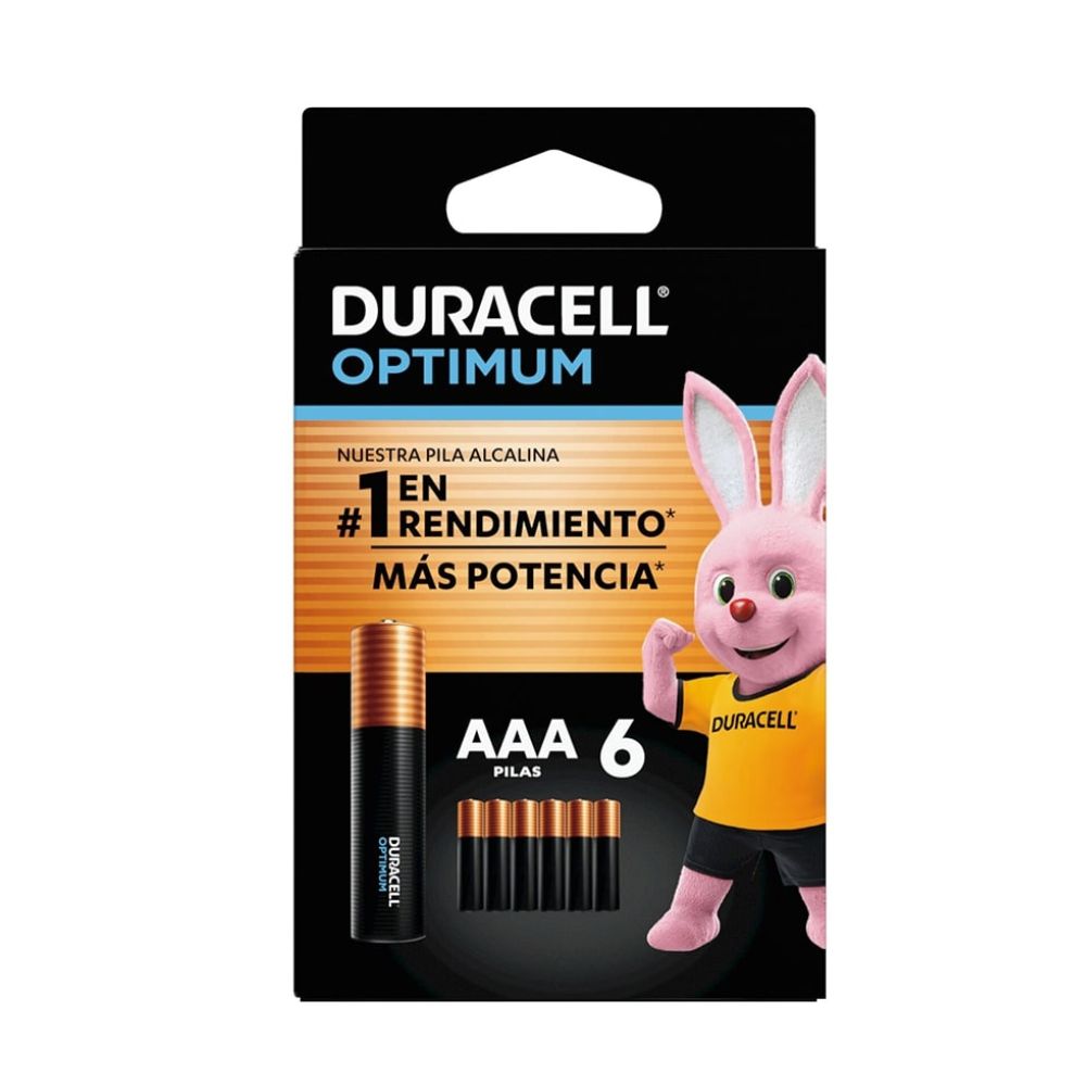 Pila alcalina Duracell optimum blíster AAAx6