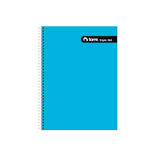 Cuaderno Universitario Triple Torre Mat 7mm 150 Hojas x 4ud