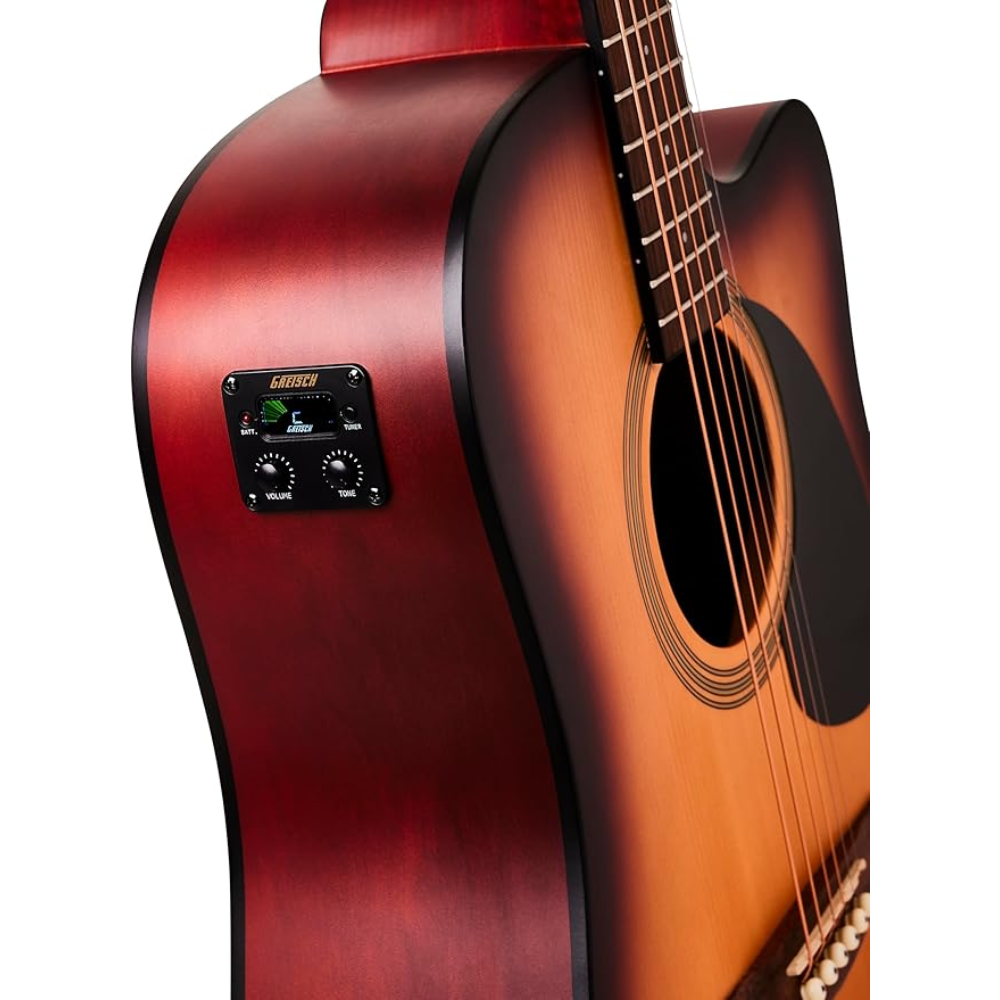 Guitarra Acústica Prelude D100CE Gretsch Sunburst