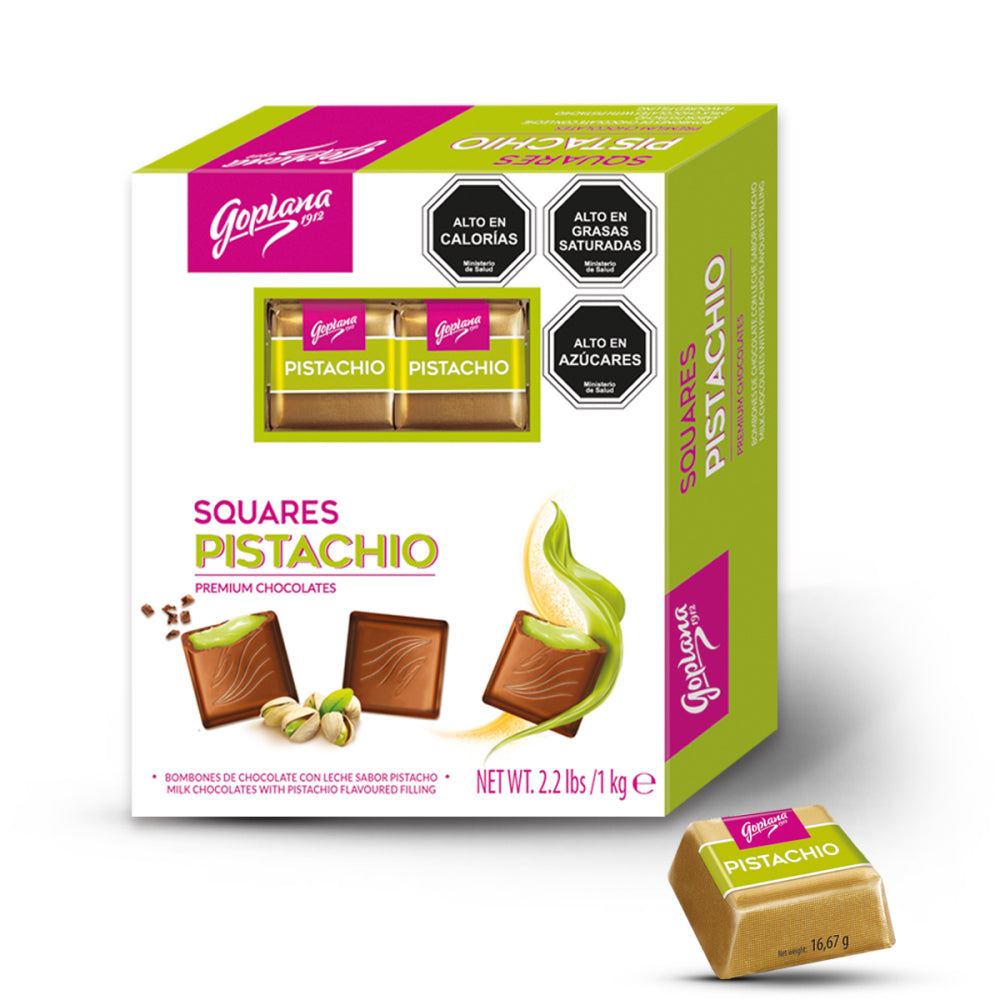 Bombón Chocolate Goplana 1 Kg Sabor Pistacho