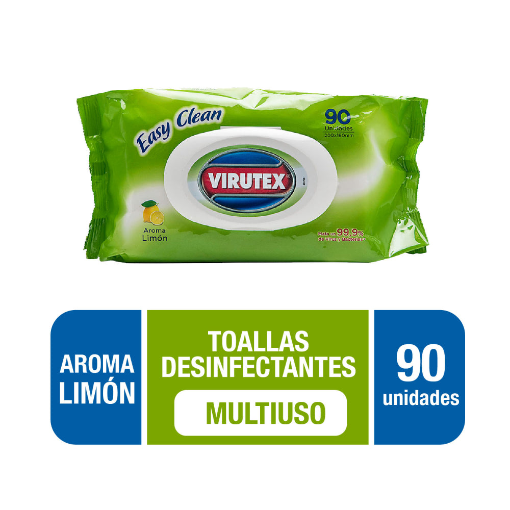 Toallitas Desinfectantes Multiuso Virutex 90 unidades