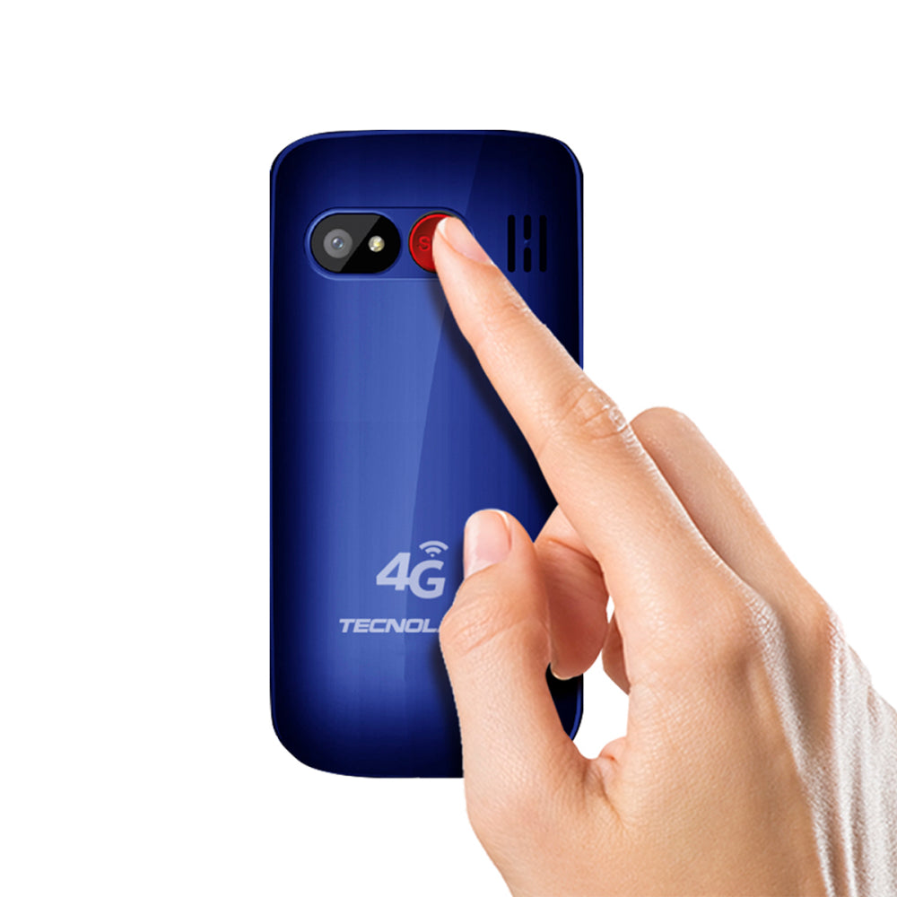 Celular Senior Tecnolab Shell Sos 4G 1.77 Pulgadas Azul