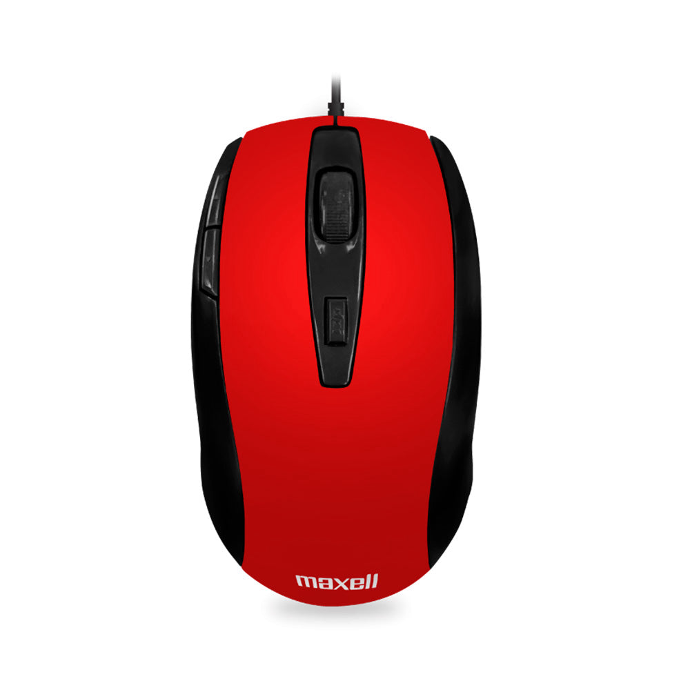 Mouse Óptico Maxell 5 Botones Mowr-105 Rojo