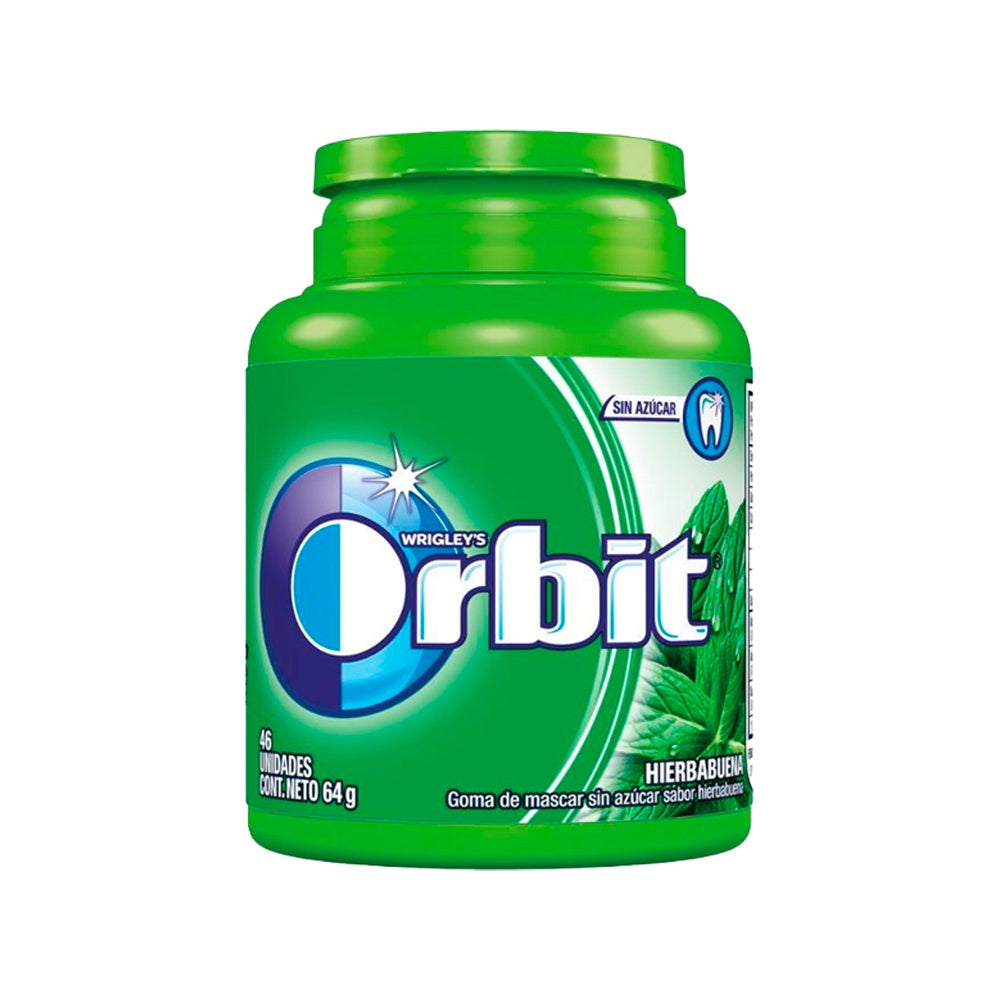 Chicle Orbit Sin Azúcar Professional Hierbabuena 6x64 gr