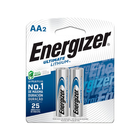 Pila Litio Energizer Aa X2 Unidades