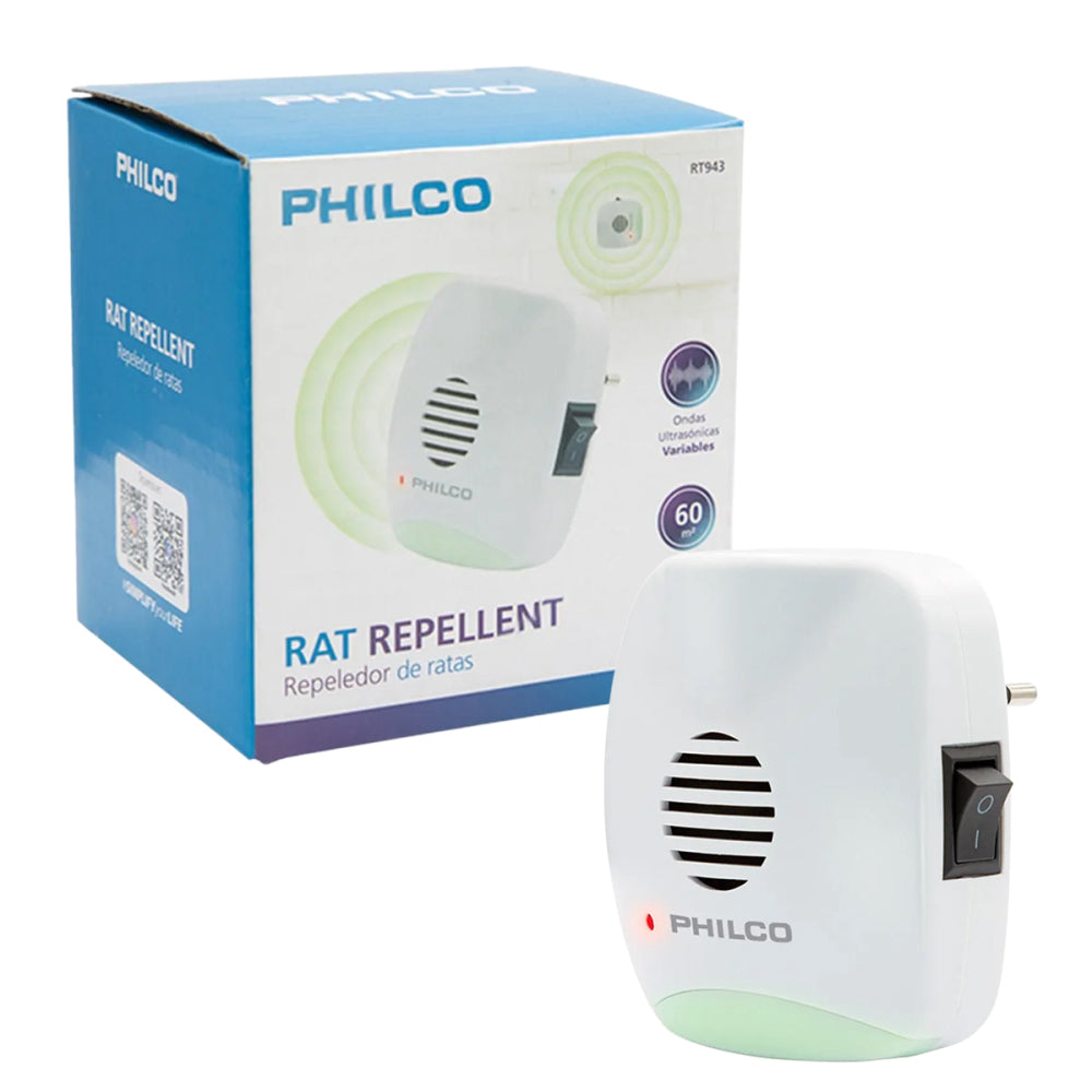 Repelente Ultrasónico Philco Plagas Ratones Ratas