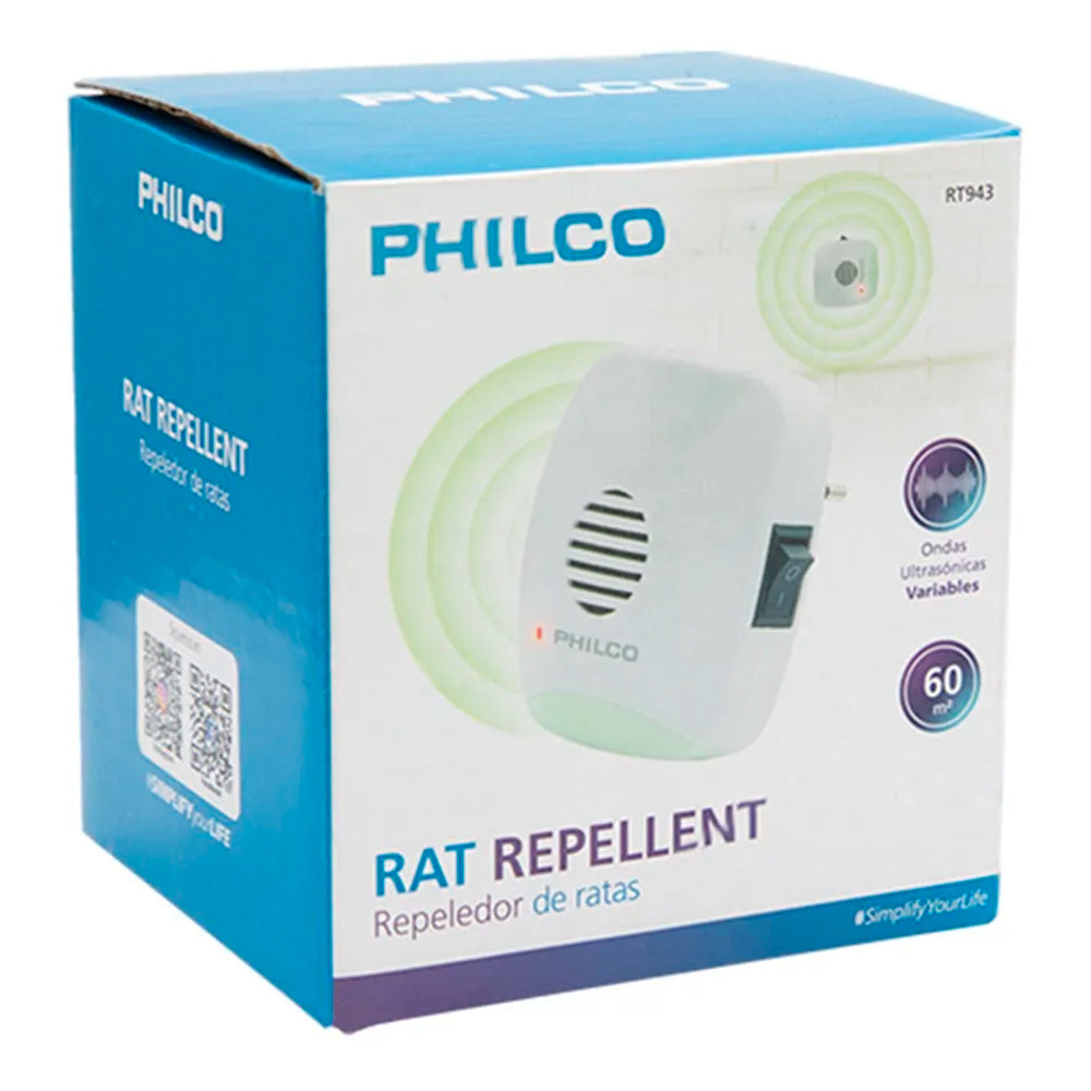 Repelente Ultrasónico Philco Plagas Ratones Ratas