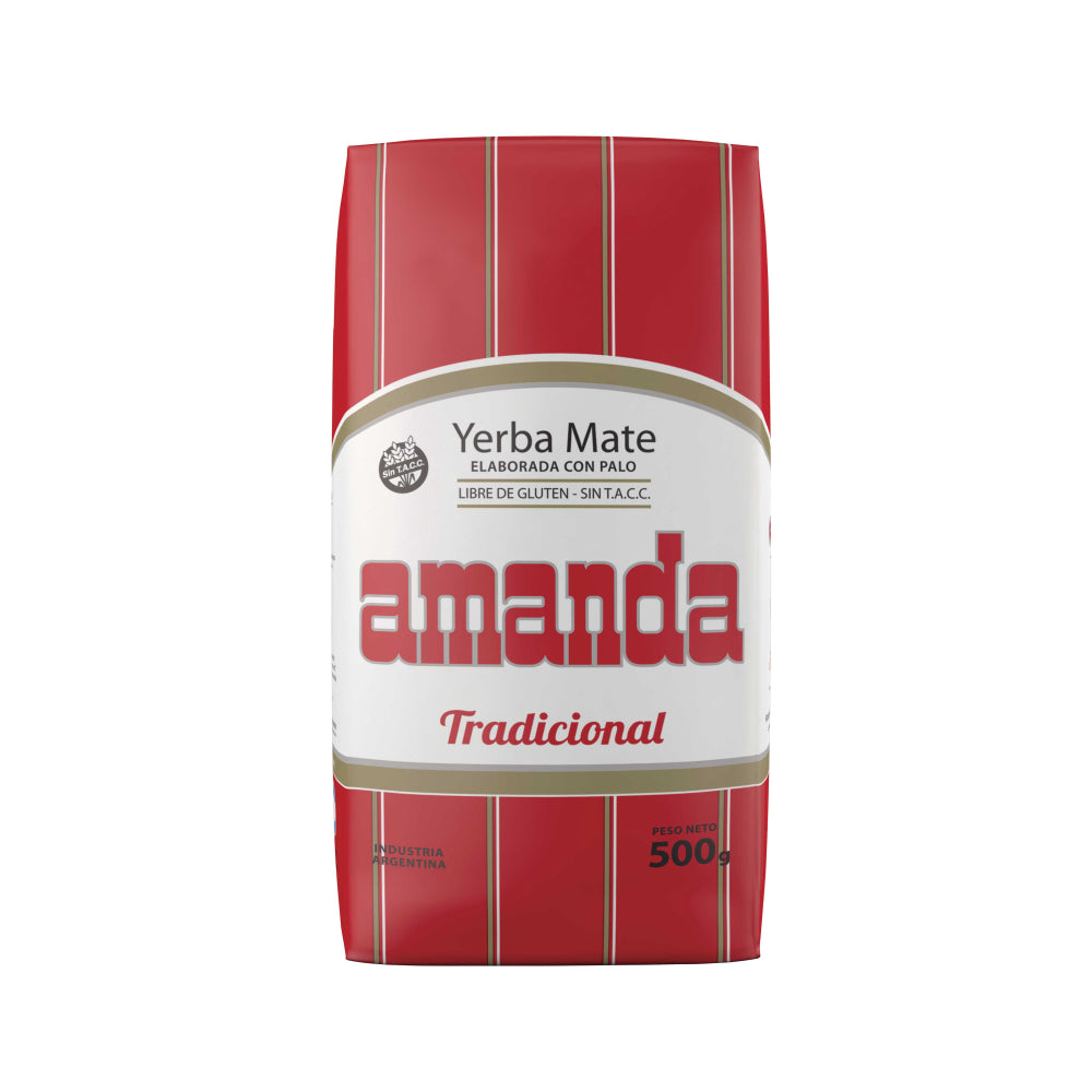 Pack 10 Yerba Mate Amanda Tradicional 500gr